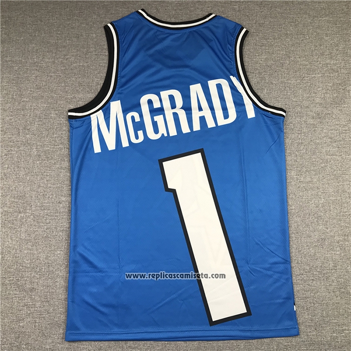 Camiseta Orlando Magic Tracy Mcgrady #1 Mitchell & Ness Big Face Azul